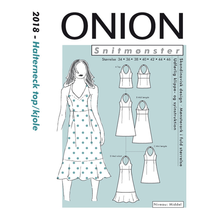 Onion 2018 snitmønster - Halterneck Køb den her
